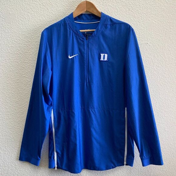 Duke Blue Devils Nike Lightweight Pullover Side Zip Windbreaker Jacket Small - Picture 1 of 4